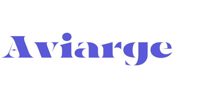 Aviarge Font