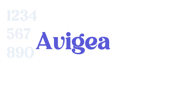 Avigea font