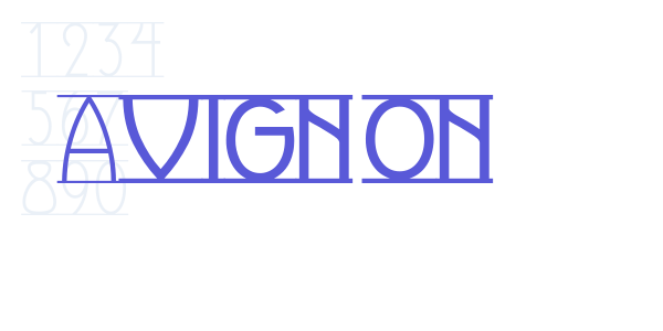 Avignon font free