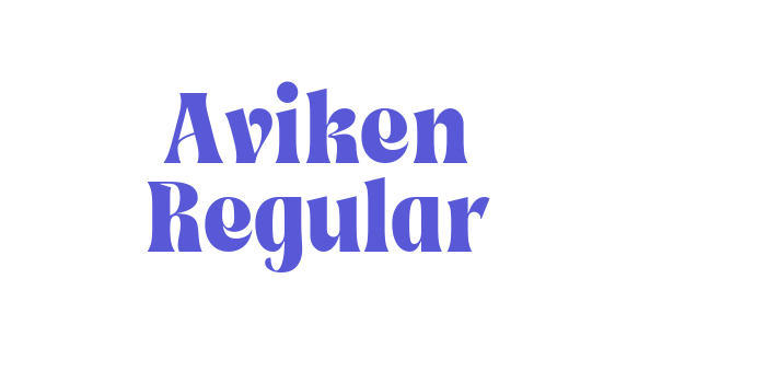 Aviken Regular Font Download