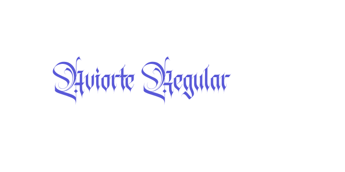 Aviorte Regular Font Download