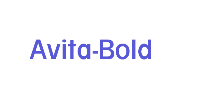 Avita-Bold Font Download