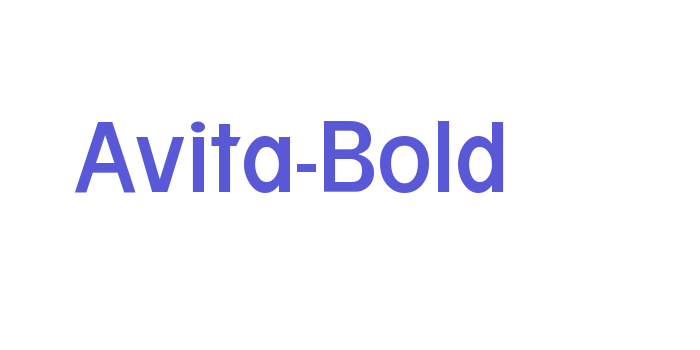 Avita-Bold Font