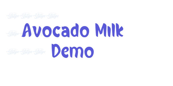 Avocado Milk Demo font