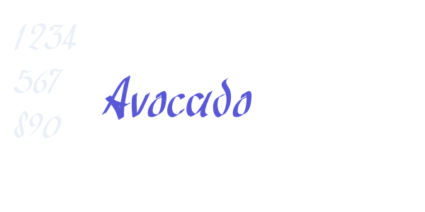 Avocado font free