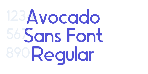 Avocado Sans Font Regular