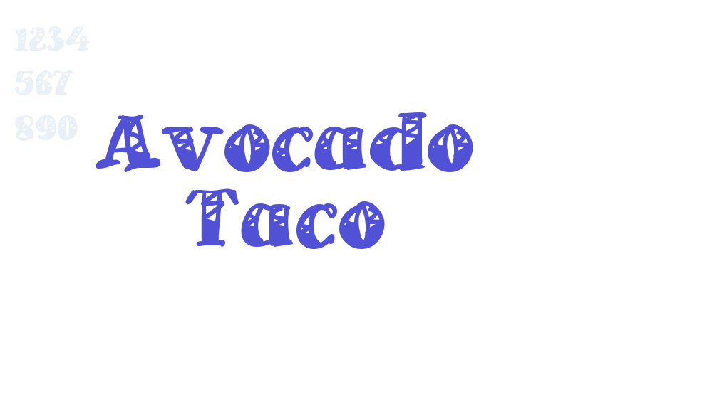 Avocado Taco-font-download