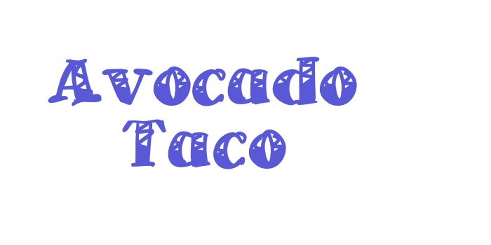 Avocado Taco Font