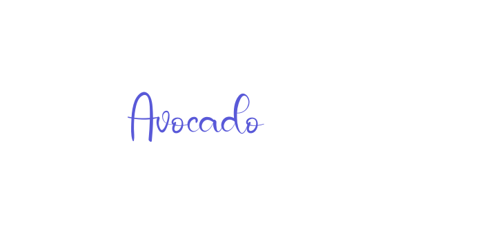 Avocado Font