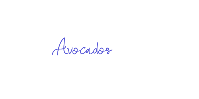 Avocados Font