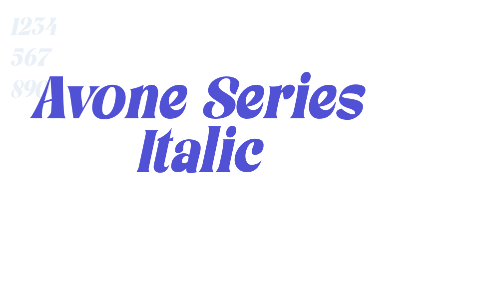 Avone Series Italic-font-download