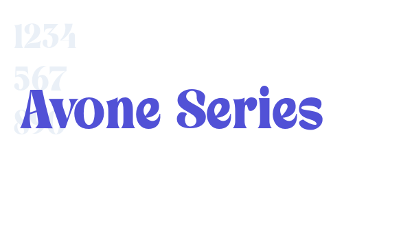 Avone Series font download