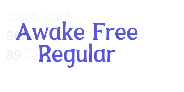 Awake Free Regular font free