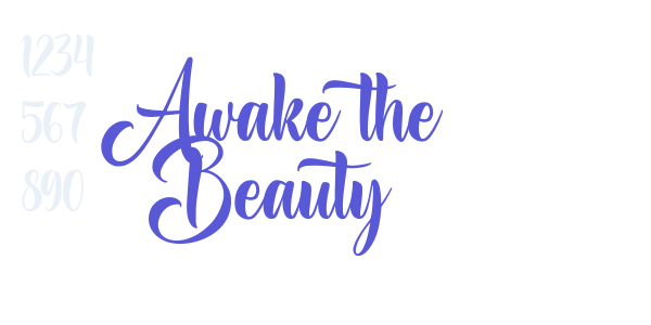 Awake the Beauty font