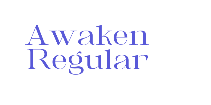 Awaken Regular Font Download