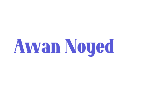 Awan Noyed Font