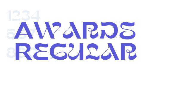 Awards Regular font free