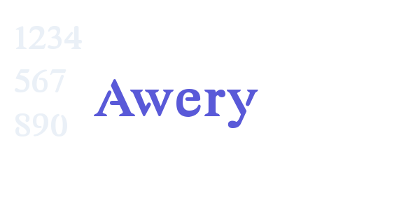 Awery font free