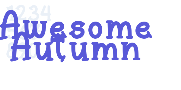 Awesome Autumn font