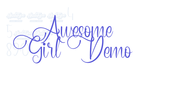 Awesome Girl Demo font