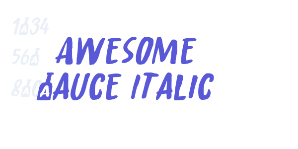 Awesome Sauce Italic font free