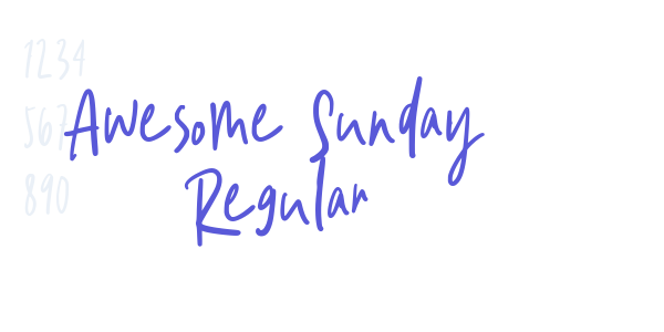 Awesome Sunday Regular font free