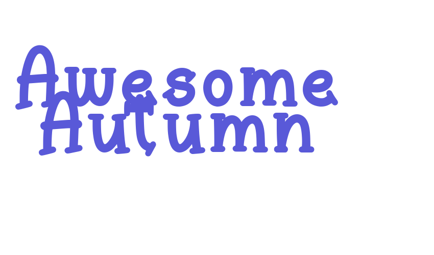 Awesome Autumn Font