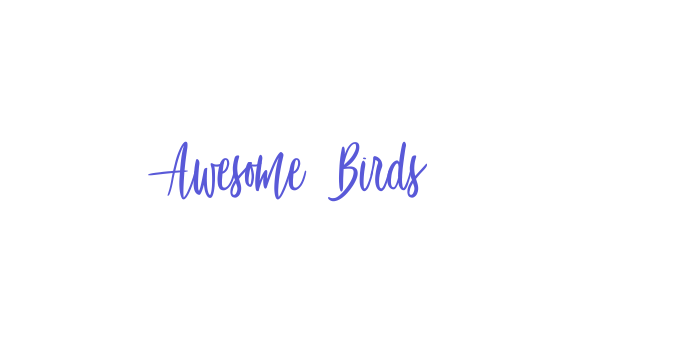 Awesome Birds Font Download