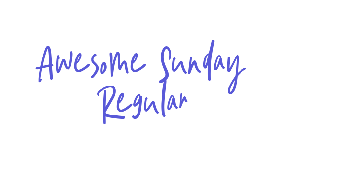 Awesome Sunday Regular Font Download