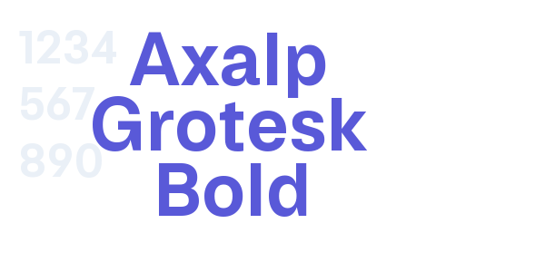 Axalp Grotesk Bold font free