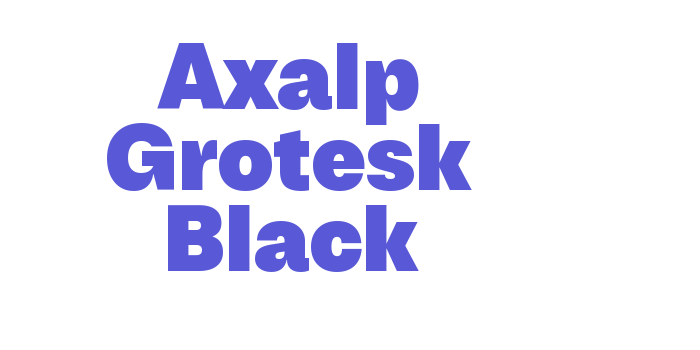 Axalp Grotesk Black Font Download