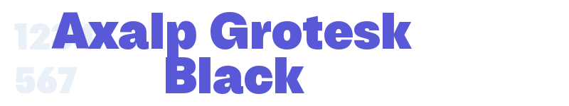 Axalp Grotesk Black-related font