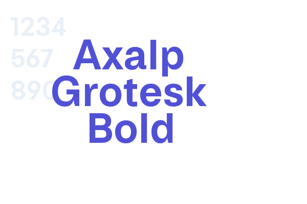 Axalp Grotesk Bold