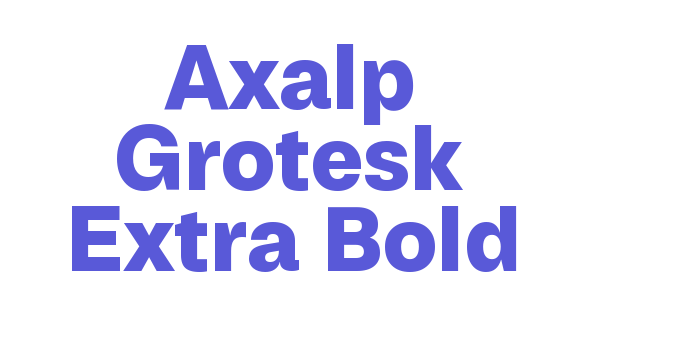 Axalp Grotesk Extra Bold Font Download