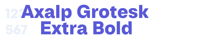 Axalp Grotesk Extra Bold-related font