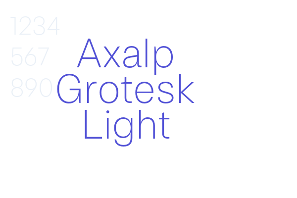 Axalp Grotesk Light