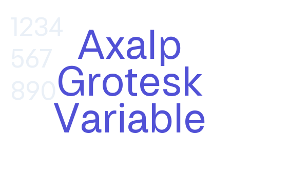 Axalp Grotesk Variable font download