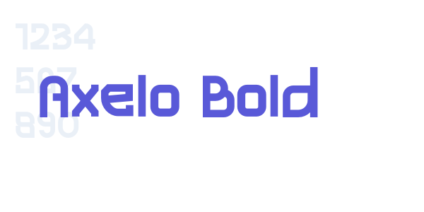 Axelo Bold font free