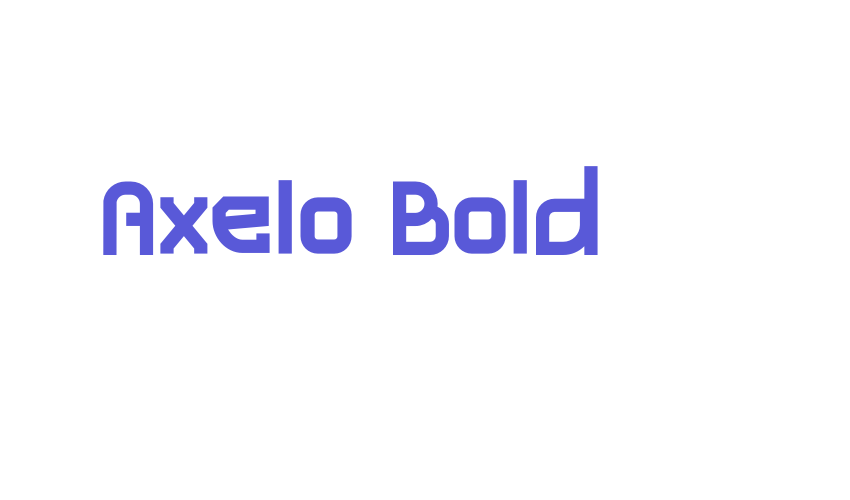 Axelo Bold Font Download