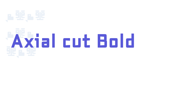 Axial cut Bold font free