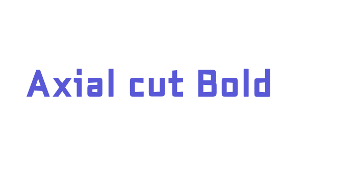 Axial cut Bold Font Download