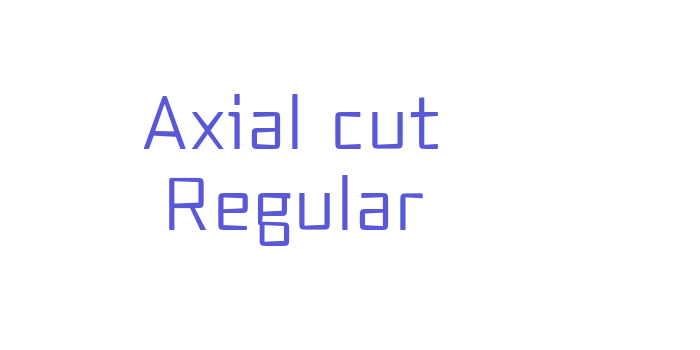 Axial cut Regular Font Download