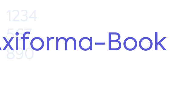 Axiforma-Book font free