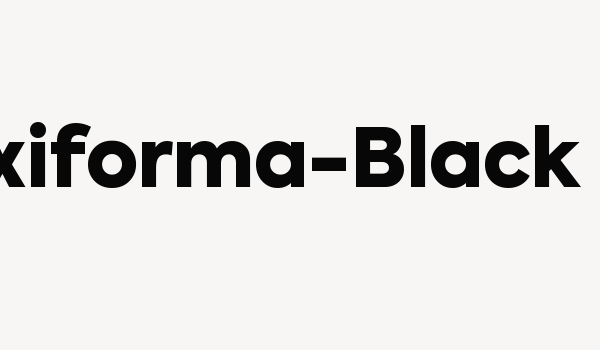 Axiforma-Black Font