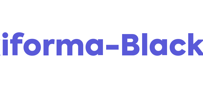 Axiforma-Black Font