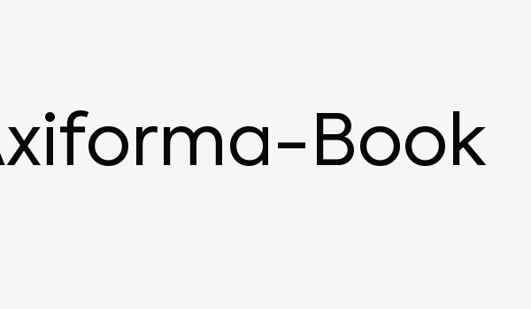 Axiforma-Book Font