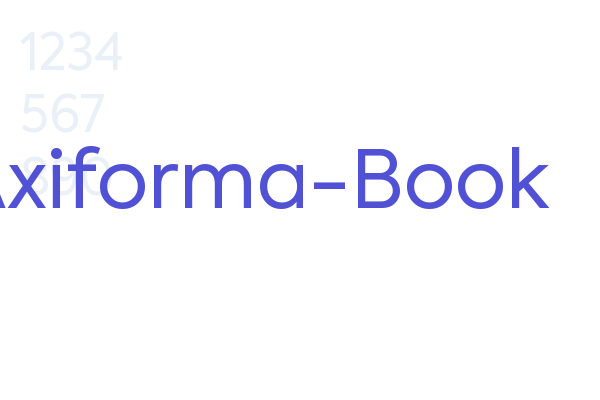 Axiforma-Book Font Download