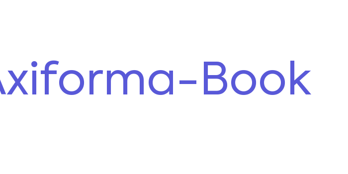 Axiforma-Book Font Download