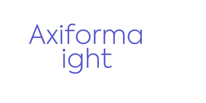 Axiforma Light Font Download