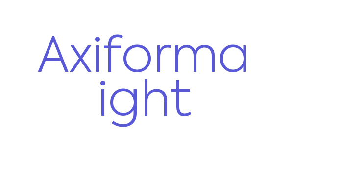 Axiforma Light Font